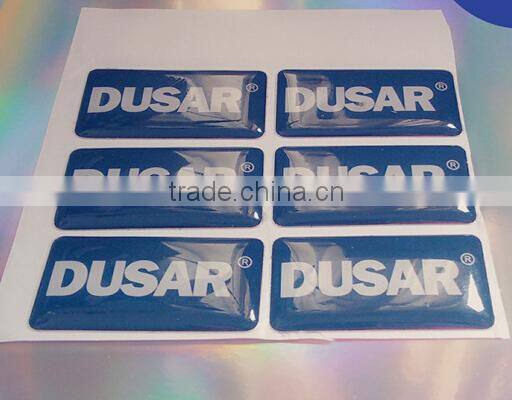 factory design clear epoxy resin sticker/custom epoxy sticker/ custom dome sticker