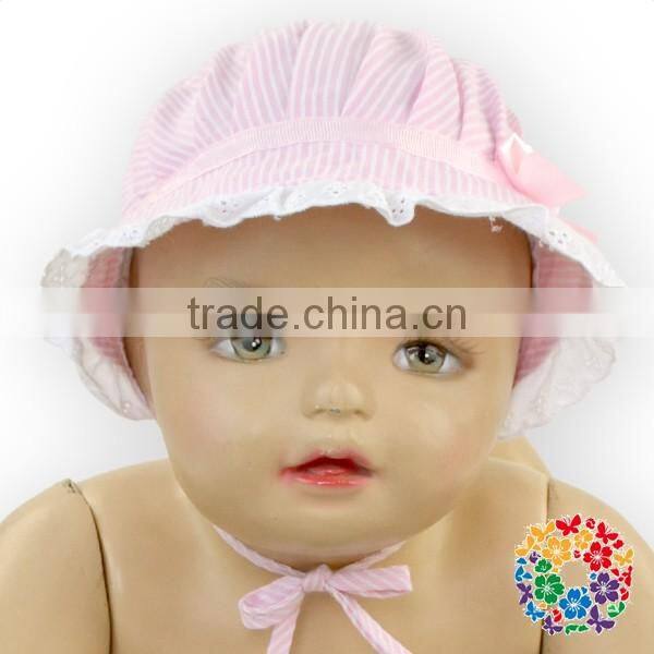 wholesale baby hat cotton pink lace hat baby caps and hats