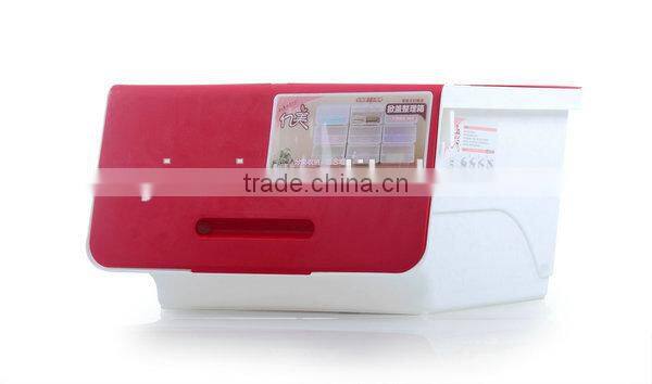 new design ,PP plastic storage box with a lifted cover