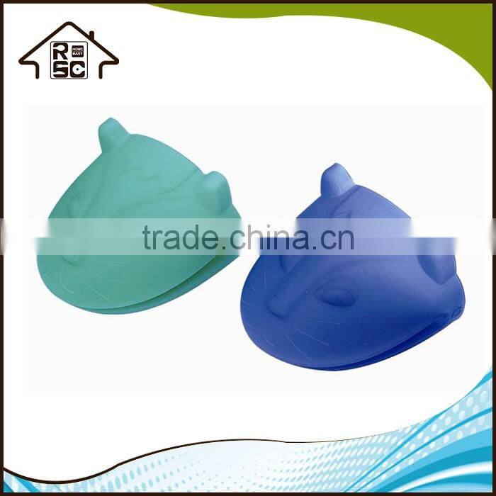 NBRSC Cute Cat Kitchen Cooking Microwave Silicone Oven Mitt Insulated Non-slip Glove