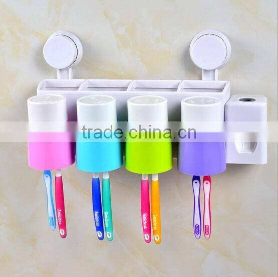 beautiful bathroom three set series/plastic toothbrush holders sets /Bath bottles toothbrush cup soap box