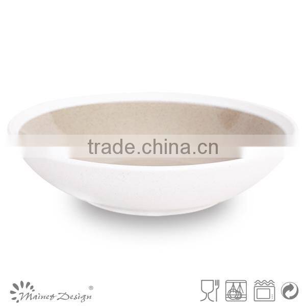 hot ceramic two-tone soup plate top selling factory