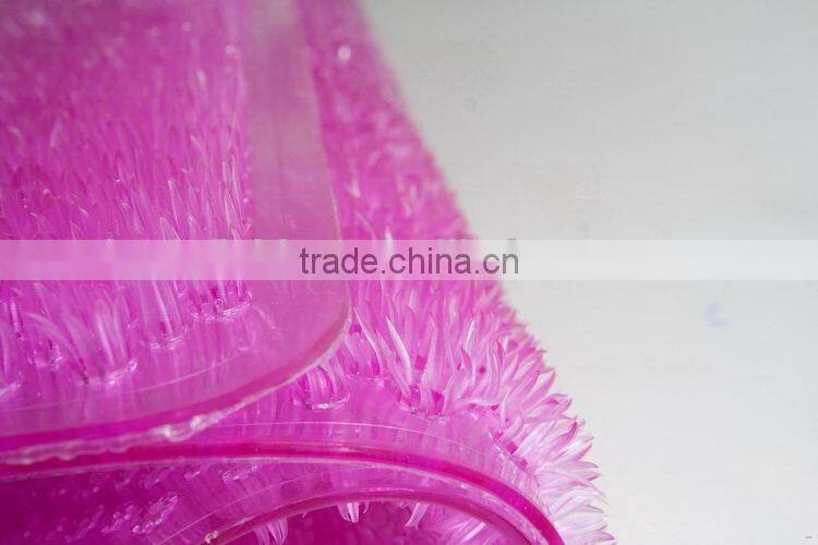 Bottom price wood grain custom pvc thin bath mat