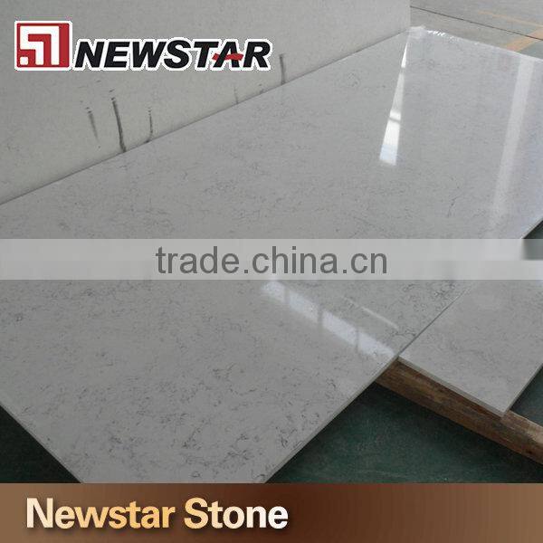 Polishing Volakas white quartz stone tile
