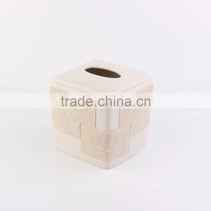 Cream-colored elegant hand-painted ceramic bathroom accessories home decoration