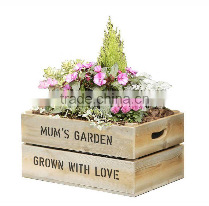 Hot sale small wood box, indoor planter boxes, wood planter box