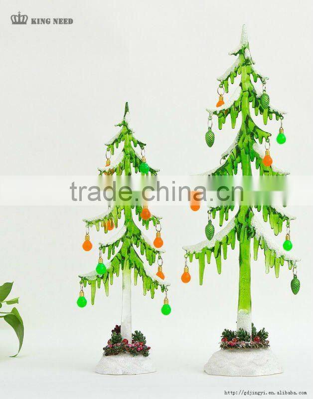 Frozen Acrylic Christmas Tree With Small Night Light