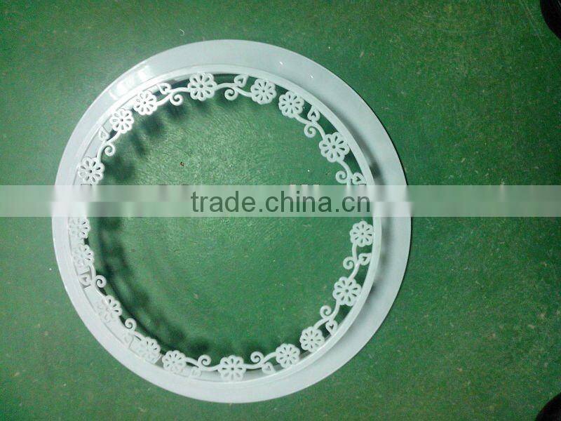 Vacuum suction plastic circular collar cover
