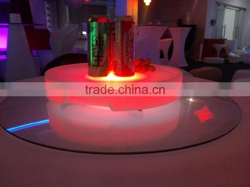 RGB 16 colors changing portable luminous tray with led light