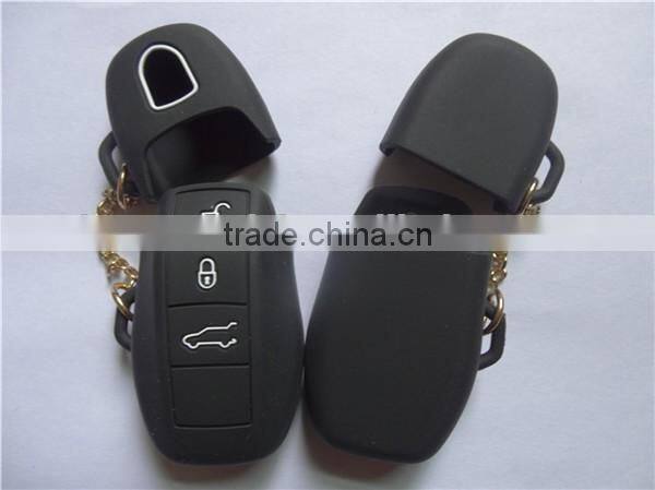 Silicone Key Cover fit for PORSCHE 911 Cayenne Panamera Boxster Remote Key Case