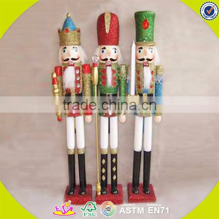 wholesale baby wooden colorful custom nutcracker, popular kids wooden nutcracker, fashion wooden custom nutcracker W02A006