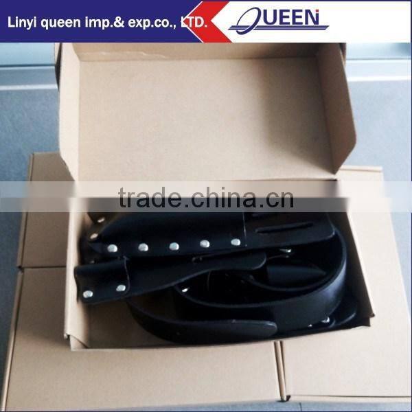 Construction tool belt with four tool pouches set