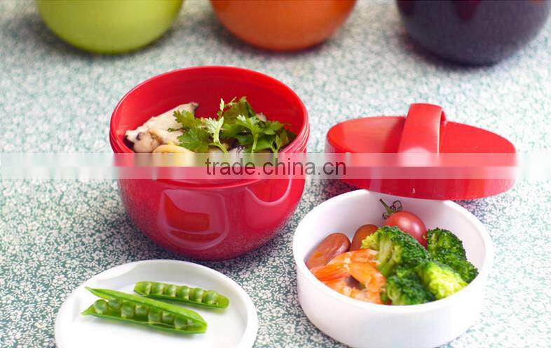 High Capacity 3 Layers Black Lunch Box With Fork & Spoon OKAY With Microwave,hot new product for 2015,CUSTOM plastic lunch box