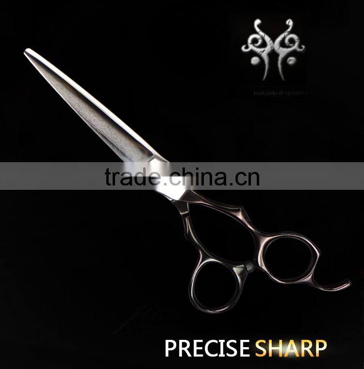 AV-575G Chinese Damascus Steel Hair Scissors Layer Steel Hair Cutting Scissors