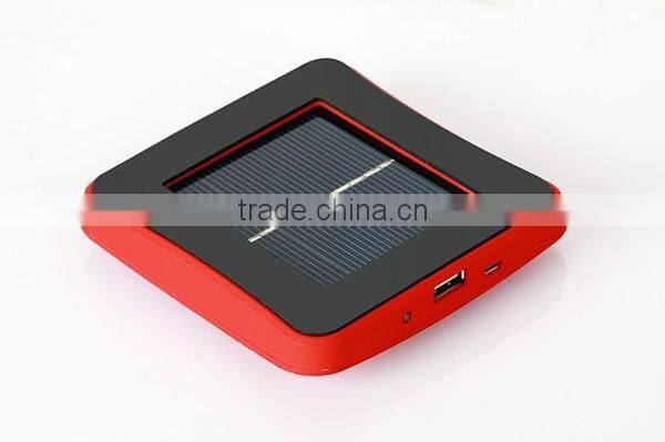1800mAh Square Shape Solar Power Bank With Adsorption Function