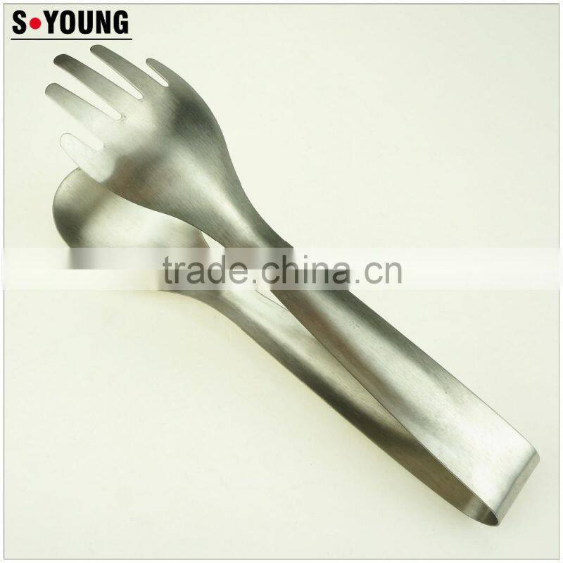 39050 Stainless Steel Kitchen Tongs BBQ Grill Food salad Tongs Fork Tongs
