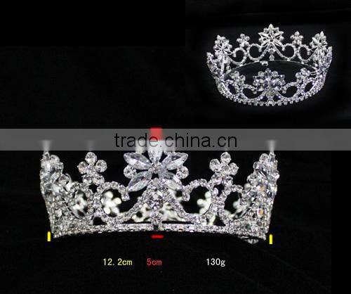 H172-156 Fashion rhinestone bridal tiara wedding crown 2017 beauty queen crowns bridal hair accessories Halo