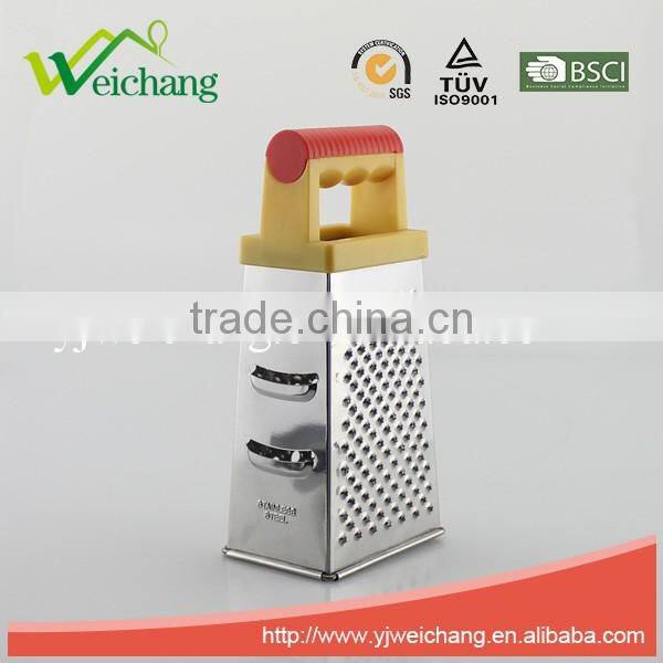 WCGT321 New products 4 sides electrolytic corrosion vegetable kitchen graters stainless steel grater