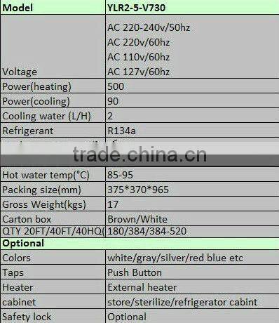 2015 New Bottom Load Water cooler dispenser with compressor cooling