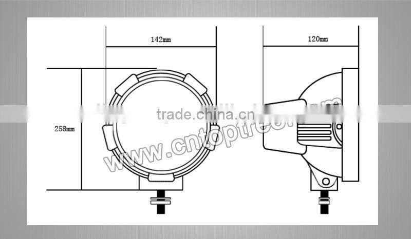 9'' Xenon 55W 75W 100W 12V Offroad Light HID Spot Light Fog Light Driving Light