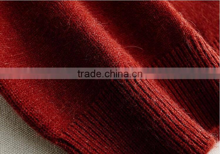 2016 new korean style spring winter autumn round neck long sleeve plain women sweater