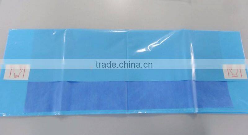 Disposable surgical blue mayo stand covers leggings