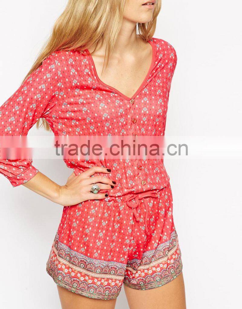 2015 fashionable hot sale OEM customized FESTIVAL Gypsy Romper