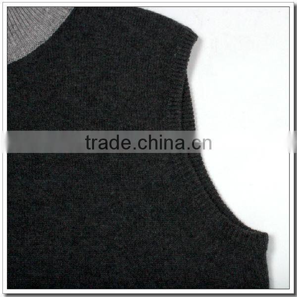 Men's sleeveless cashmere cardigan