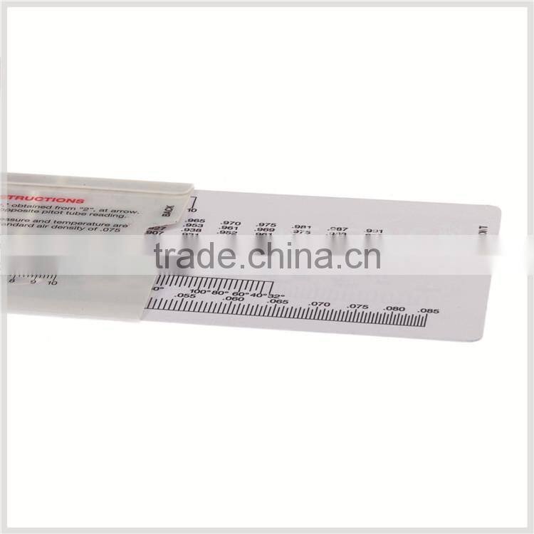Kearing brand OEM plastic slide ruler,air velocity calcuator, velocity pressure in water, opaque plastic slide ruler #KSL01