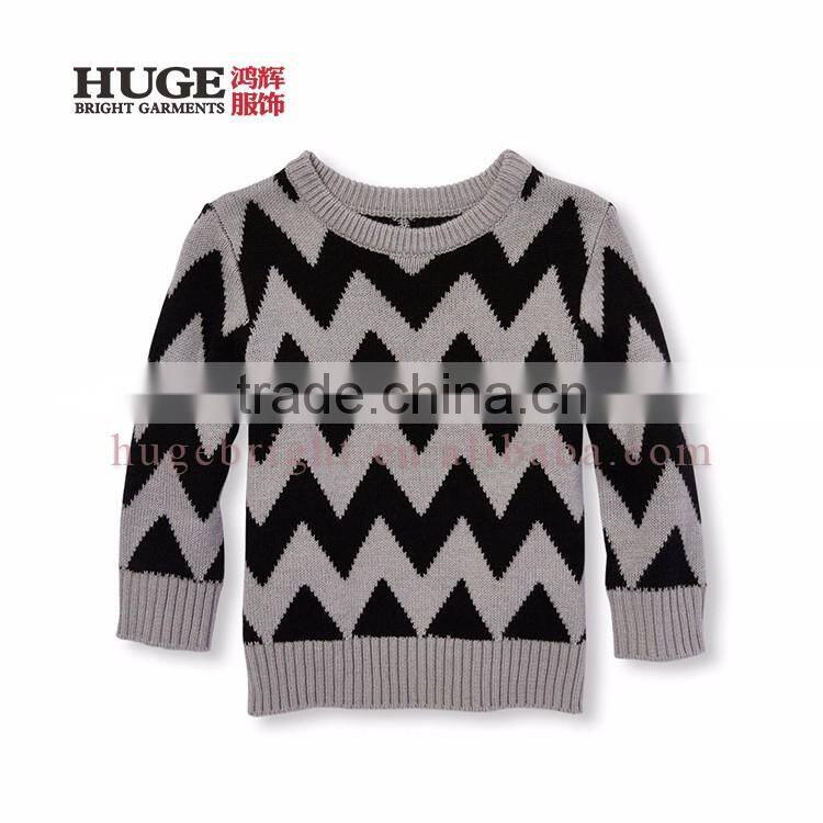 Round Neck Knitting Patterns Children Sweater