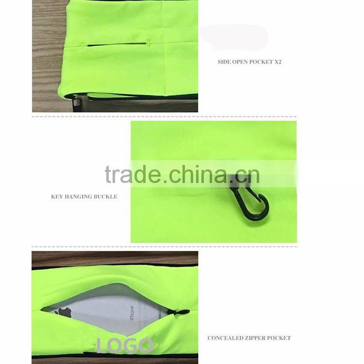 OEM soft and breathable running belt in reflective safety logo