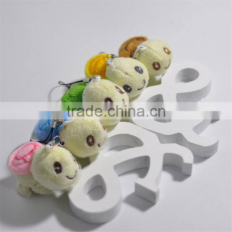 hot sale caroon cute turtle keychain emoji plush keychains