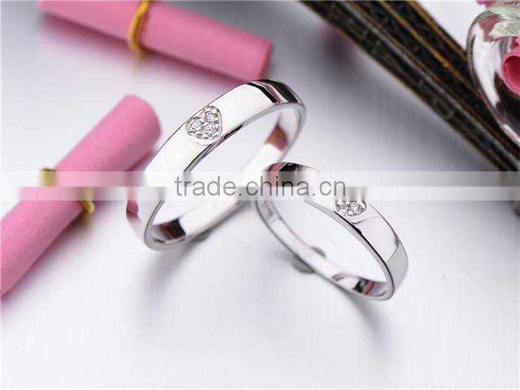 Gift handmade 925 silver couple ring