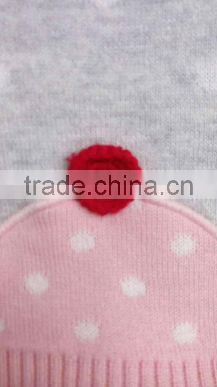 (KD038)hot sale jacquard kids chirstmas sweater