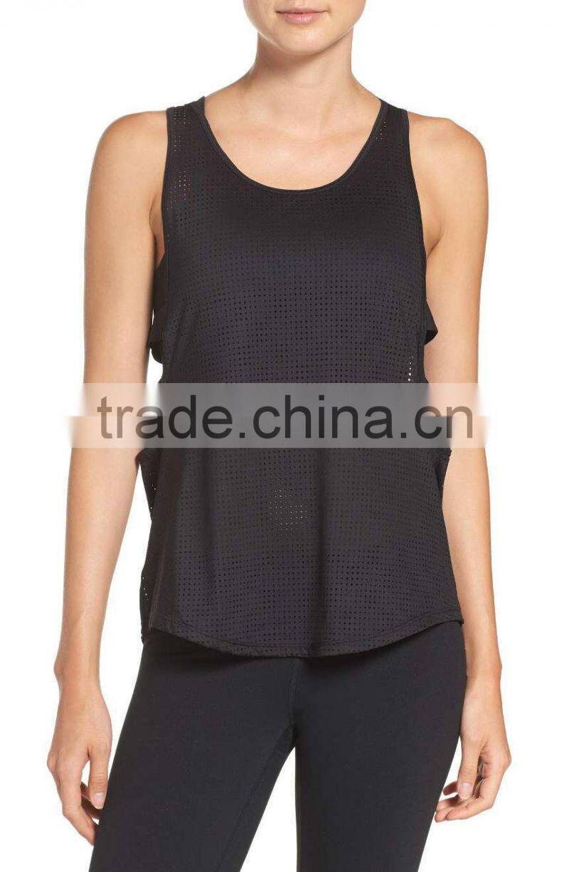 MGOO New Arrival Mesh Tank Tops For Women Wholesale New Design Fashion Sexy Tank Top Gym Wear