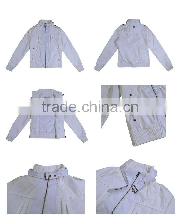 Women's Cheaper Spring Waterproof Jacket With PU Leather