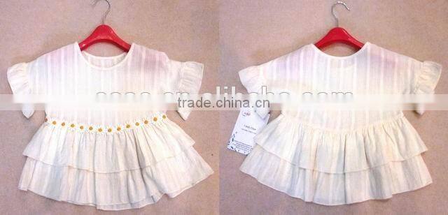 child girls white cotton cute design sweater skirt