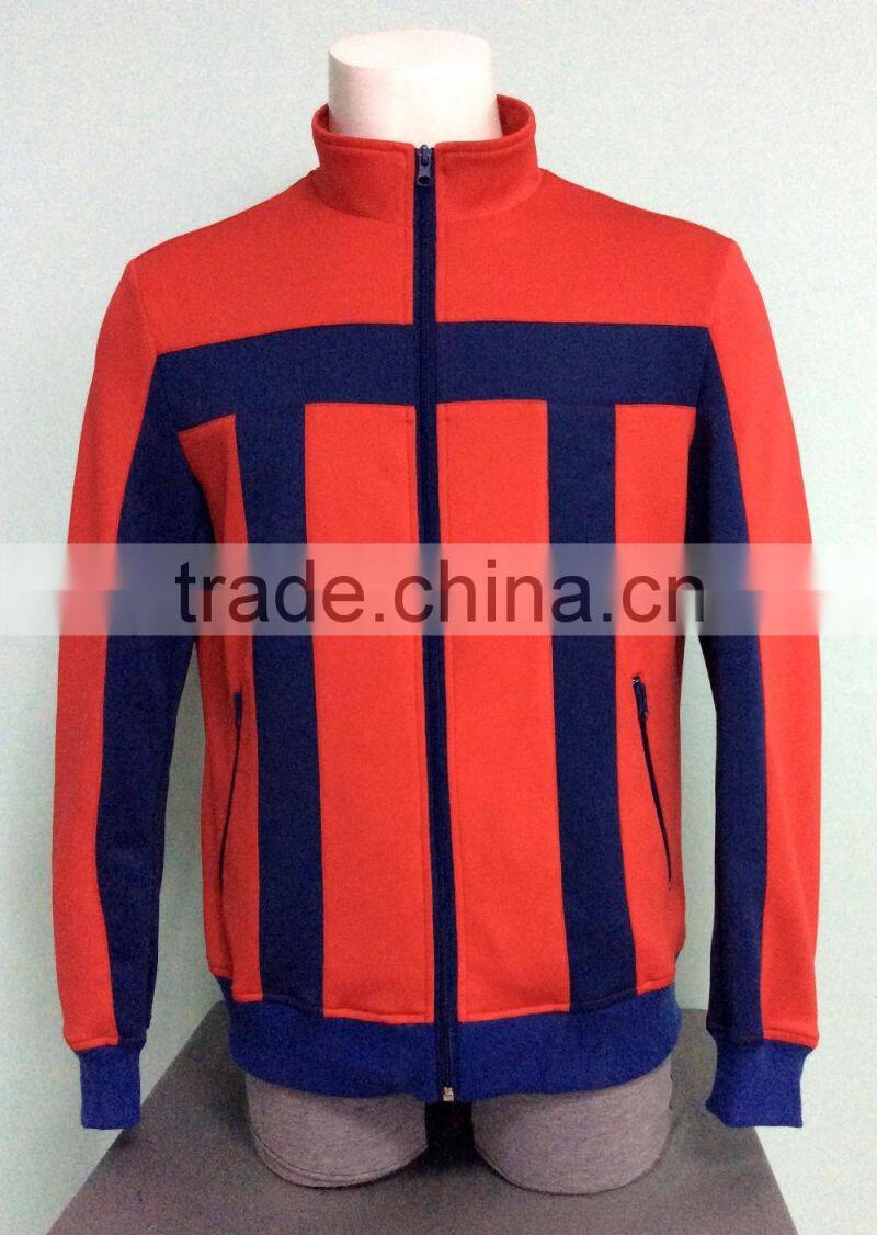 2017 New fashion designs good quantity zip-off men's athletic long sleeve jacket