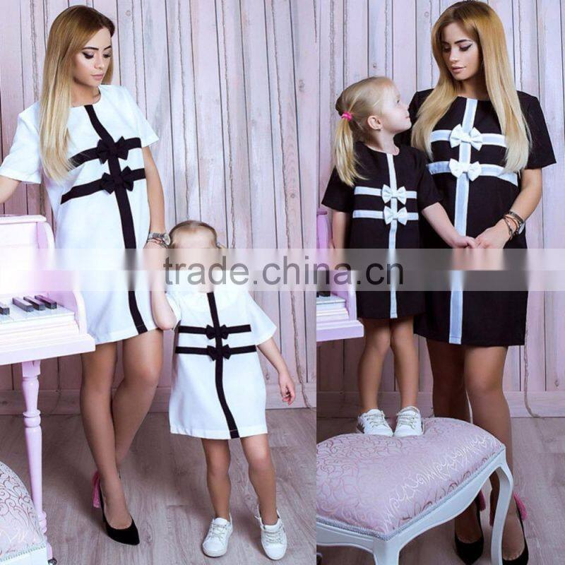 Summer Family Matching Mother Daughter Baby Dress Baby Girl Clothes Women Dress