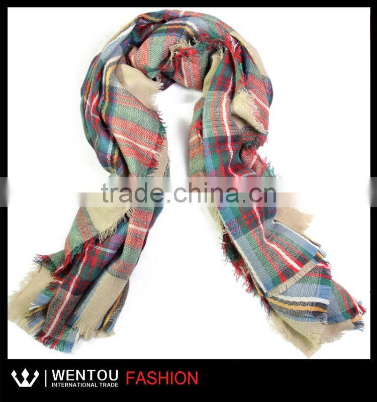 Wholesale HOT SALE Plaid Scarf