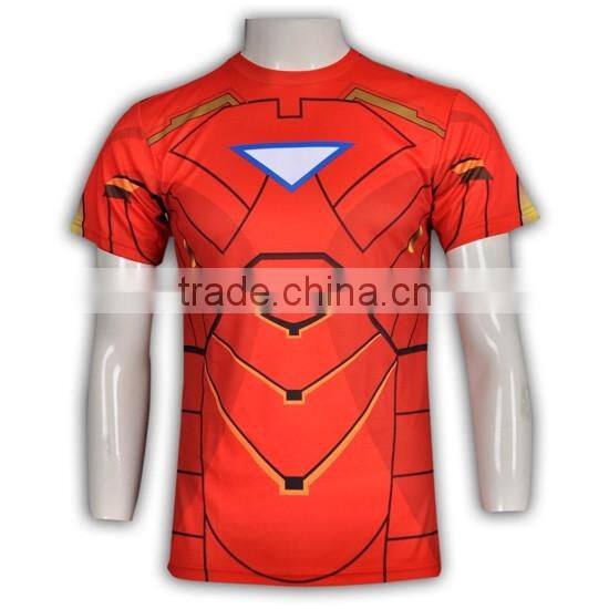 3D sublimation printed t-shirt manufacturers dry fit shirt sublimation t shirt