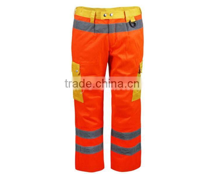 orange taped Hi-Vis multi tool pocket durable workwear trouser