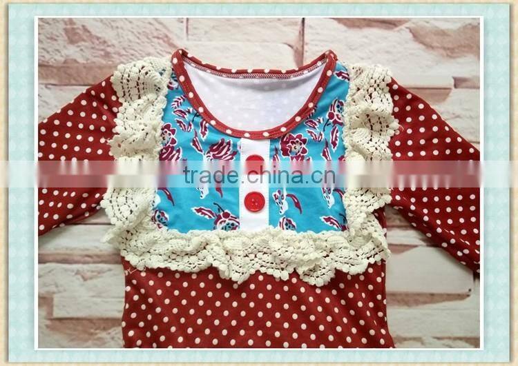 2017 new fashion baby girls boutique a cartoon fish-patterned worn by a girl in autumn or winter outfit