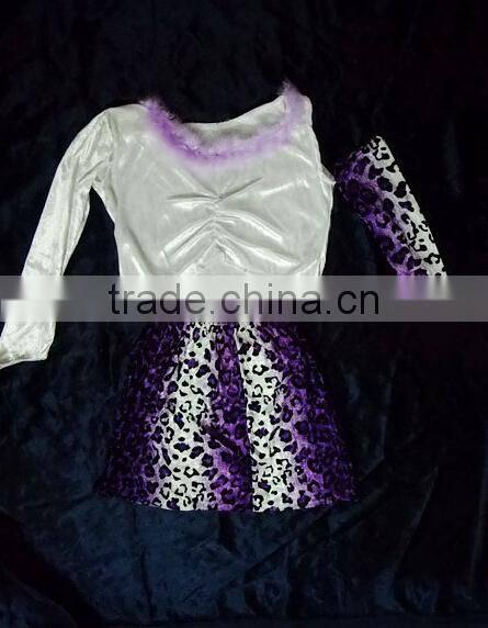 cosplay Europe Singing girl Stage Leopard Print costume performance