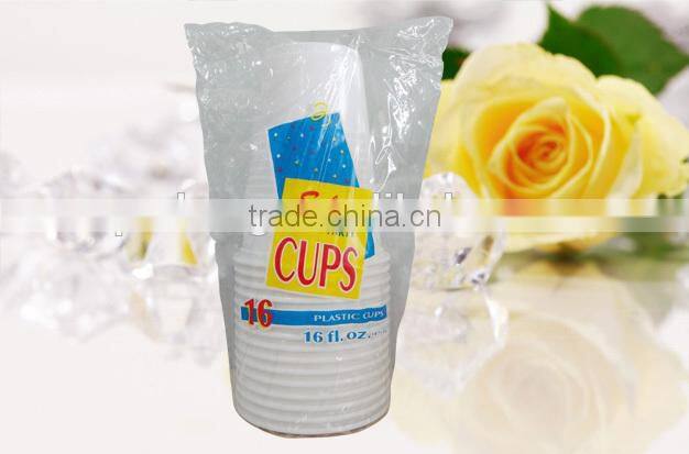 Disposable plastic cup