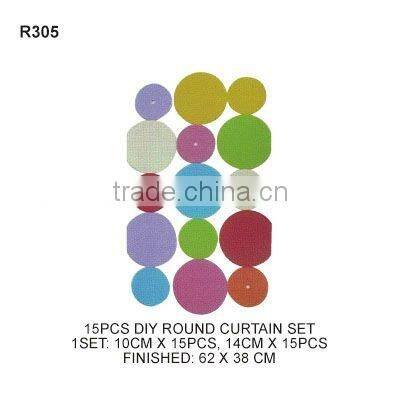 (R303) 32PCS DIY HEART CURTAIN SET