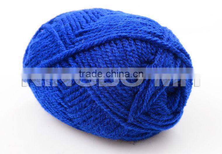 Wool and acrylic blended yarn