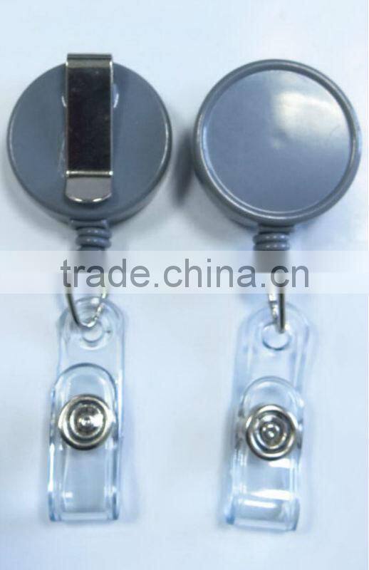 Grand Black LOGO Designable Key chain ID retractable badge reel