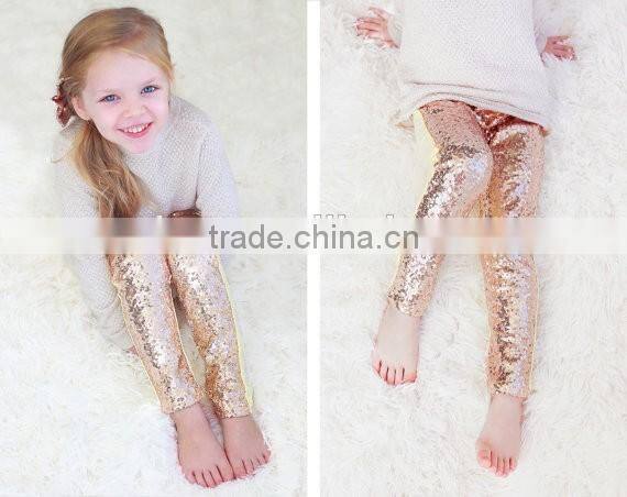 Wholsale newborn baby clothes Sequin harem pants icing leggings