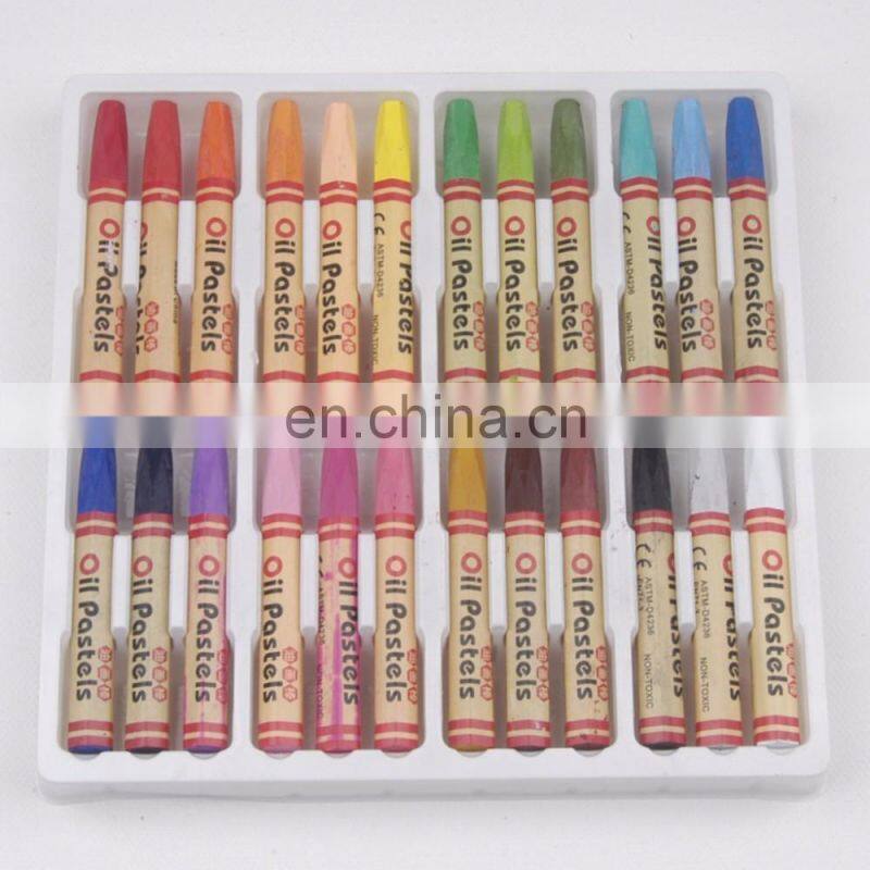 Kids Pastel Non-Toxic Crayon Oil Pastel 24 Assorted Colors Oil Pastel